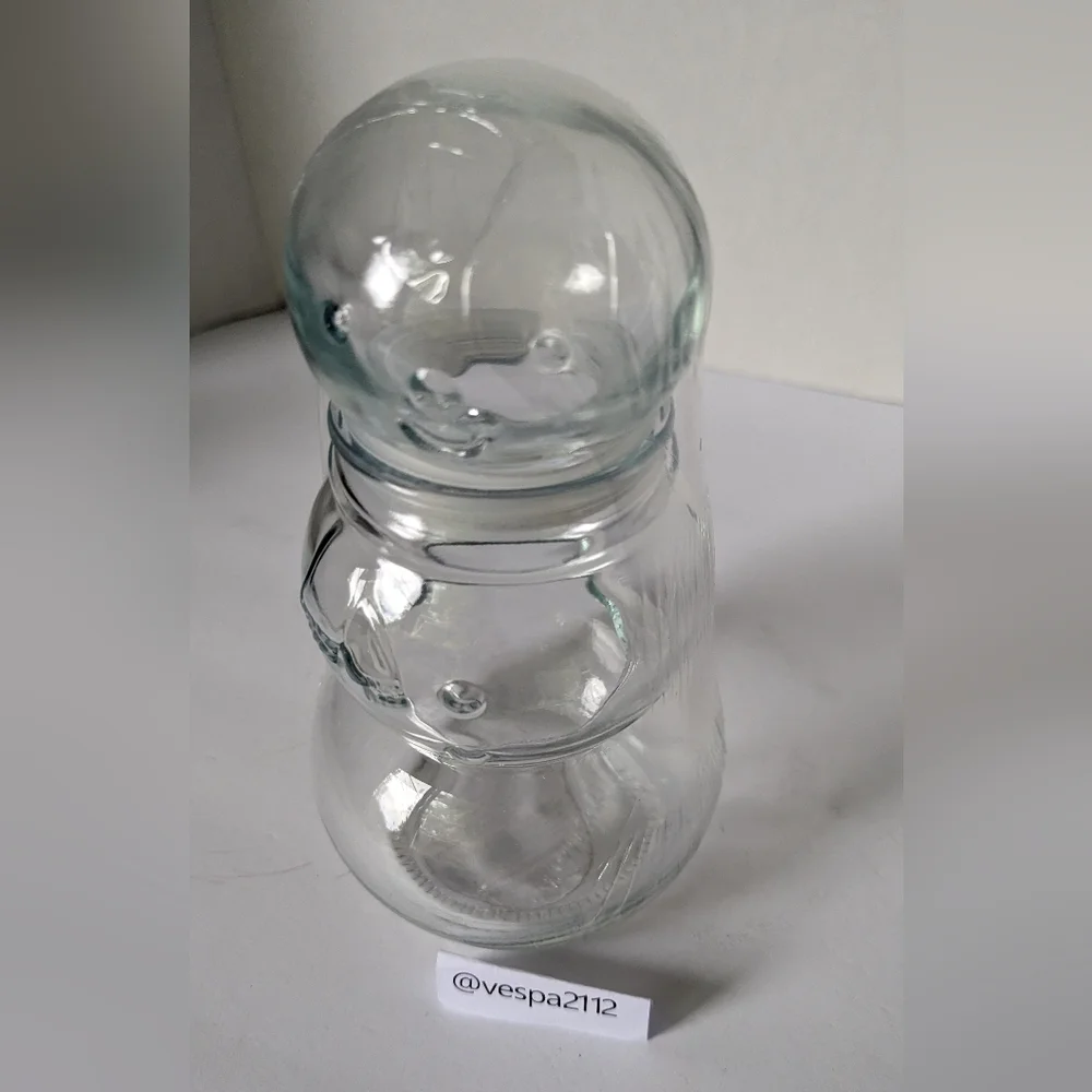 Target Bullseye Playground Clear Snowman Fillable Glass Canister Jar